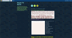Desktop Screenshot of nepalitvserial.blogspot.com