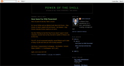 Desktop Screenshot of poweroftheshell.blogspot.com