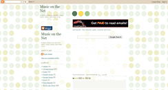 Desktop Screenshot of musiconthenet.blogspot.com