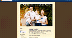 Desktop Screenshot of andersonsinwyoming.blogspot.com