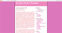 Desktop Screenshot of ah-hee.blogspot.com