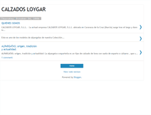 Tablet Screenshot of calzadosloygar.blogspot.com