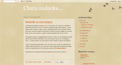 Desktop Screenshot of chatasudecka.blogspot.com