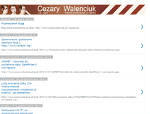 Tablet Screenshot of cezarywalenciuk.blogspot.com