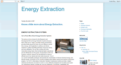 Desktop Screenshot of energyextraction.blogspot.com