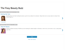 Tablet Screenshot of foxybeauty.blogspot.com