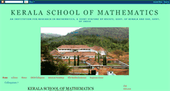 Desktop Screenshot of keralaschoolofmathematics.blogspot.com