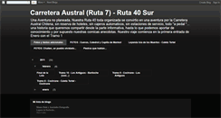 Desktop Screenshot of carreteraaustralruta7.blogspot.com