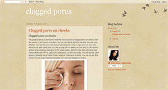 Desktop Screenshot of cloggedporess.blogspot.com