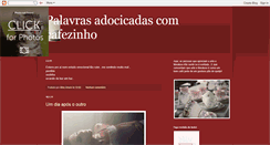 Desktop Screenshot of palavrasadocicadascomcafezinho.blogspot.com