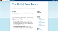 Desktop Screenshot of bulletpointthenews.blogspot.com