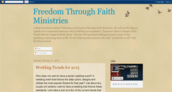 Desktop Screenshot of freedomthroughfaithministries.blogspot.com