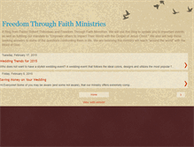 Tablet Screenshot of freedomthroughfaithministries.blogspot.com