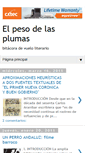 Mobile Screenshot of elpesodelasplumas.blogspot.com