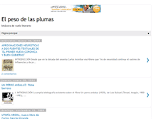Tablet Screenshot of elpesodelasplumas.blogspot.com