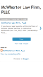 Mobile Screenshot of mcwhorterlaw.blogspot.com