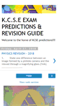 Mobile Screenshot of kcsepredictions.blogspot.com