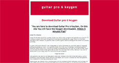 Desktop Screenshot of guitarpro6keygens.blogspot.com