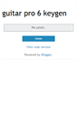 Mobile Screenshot of guitarpro6keygens.blogspot.com