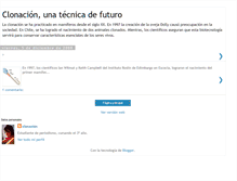 Tablet Screenshot of clonacionbiotecnologia.blogspot.com