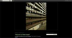 Desktop Screenshot of livefromtheheygate.blogspot.com