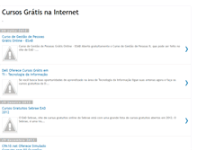 Tablet Screenshot of cursosgratisnainternet.blogspot.com