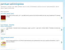 Tablet Screenshot of panduan-adclickxpress-indonesia.blogspot.com