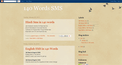 Desktop Screenshot of 140wordssms.blogspot.com
