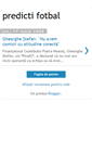 Mobile Screenshot of predicti-fotbal.blogspot.com