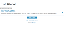 Tablet Screenshot of predicti-fotbal.blogspot.com