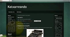 Desktop Screenshot of katxarreando.blogspot.com