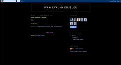 Desktop Screenshot of ivamevaldokussler.blogspot.com