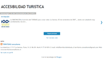 Tablet Screenshot of accesibilidadturistica.blogspot.com
