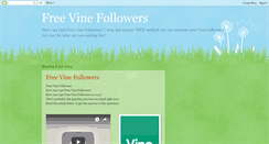 Desktop Screenshot of freevinefollowers.blogspot.com