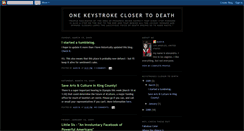 Desktop Screenshot of likeallotherkeystrokes.blogspot.com