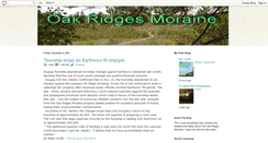 Desktop Screenshot of oakridgesmoraine.blogspot.com
