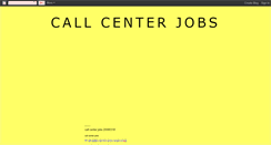 Desktop Screenshot of pinoycallcenterjobs.blogspot.com