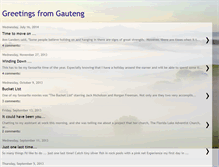 Tablet Screenshot of greetingsfromgauteng.blogspot.com