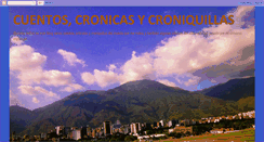 Desktop Screenshot of cuentoscronicasycroniquillas.blogspot.com