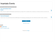 Tablet Screenshot of incantato-events.blogspot.com