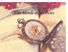 Tablet Screenshot of livresduneblonde.blogspot.com