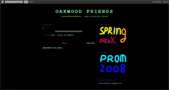 Desktop Screenshot of oakwoodfriends1.blogspot.com