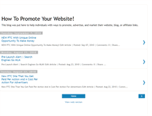 Tablet Screenshot of how-to-promote-a-website.blogspot.com