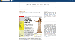 Desktop Screenshot of letstalkaboutloveproject.blogspot.com