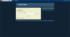 Desktop Screenshot of closetliberal.blogspot.com