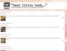 Tablet Screenshot of dearlittleleah.blogspot.com