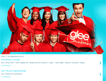 Tablet Screenshot of glee-downloads.blogspot.com