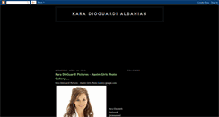 Desktop Screenshot of kara-dioguardi-albanian.blogspot.com
