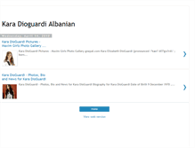 Tablet Screenshot of kara-dioguardi-albanian.blogspot.com