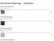 Tablet Screenshot of onewomanspilgrimage.blogspot.com